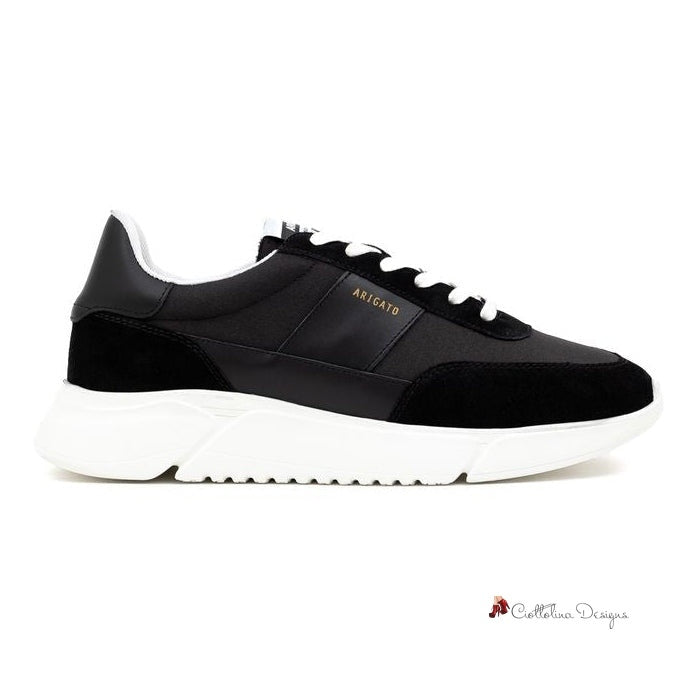 Black And White Leather Sneaker