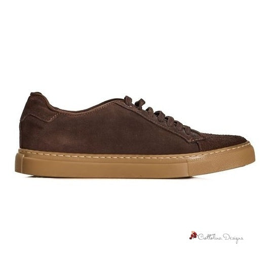 Brown Calfskin Sneaker