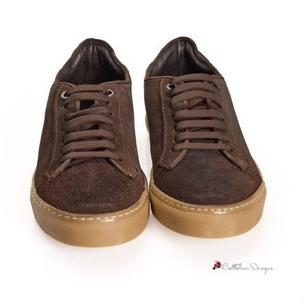 Brown Calfskin Sneaker