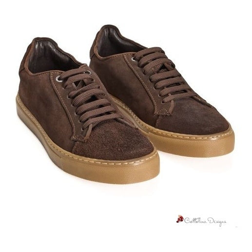 Brown Calfskin Sneaker