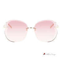 Rose Gold Metal Sunglasses