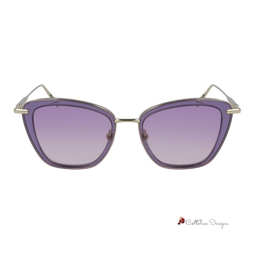 Purple Metal Sunglasses