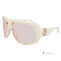 White Acetate Sunglasses