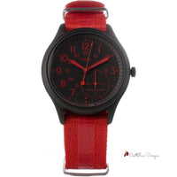 Red Nylon Watch