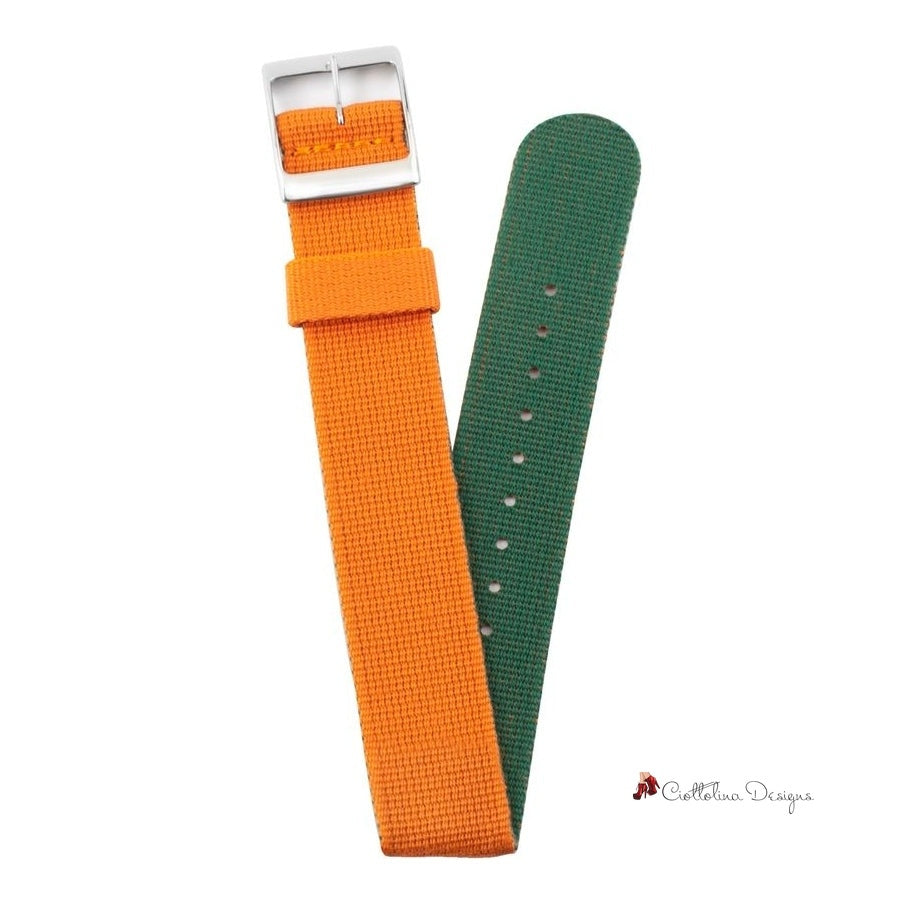 Orange Nylon Watch