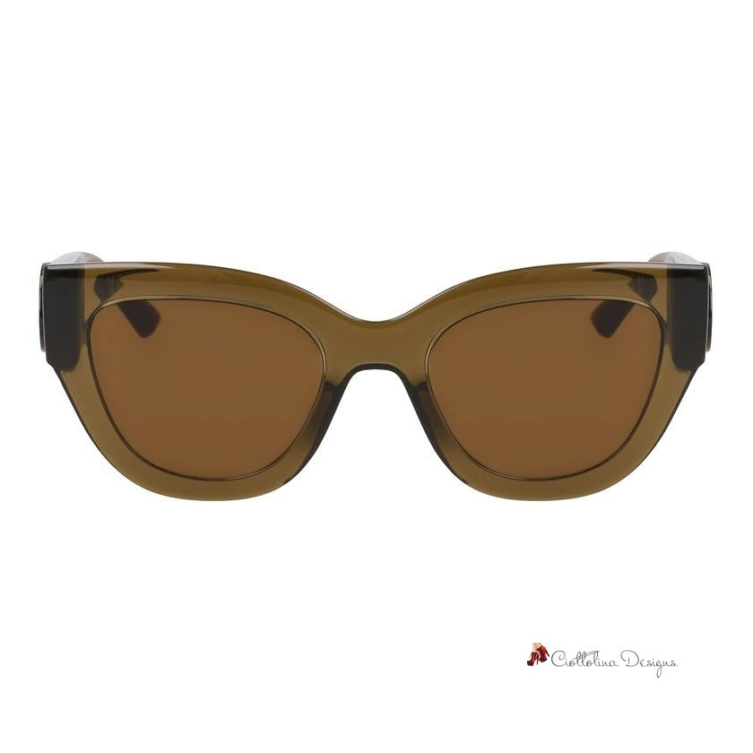 Brown Injected Sunglasses