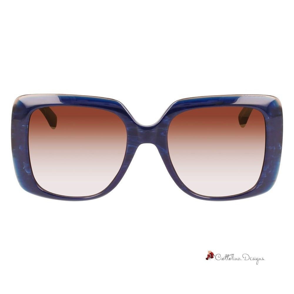 Blue Acetate Sunglasses