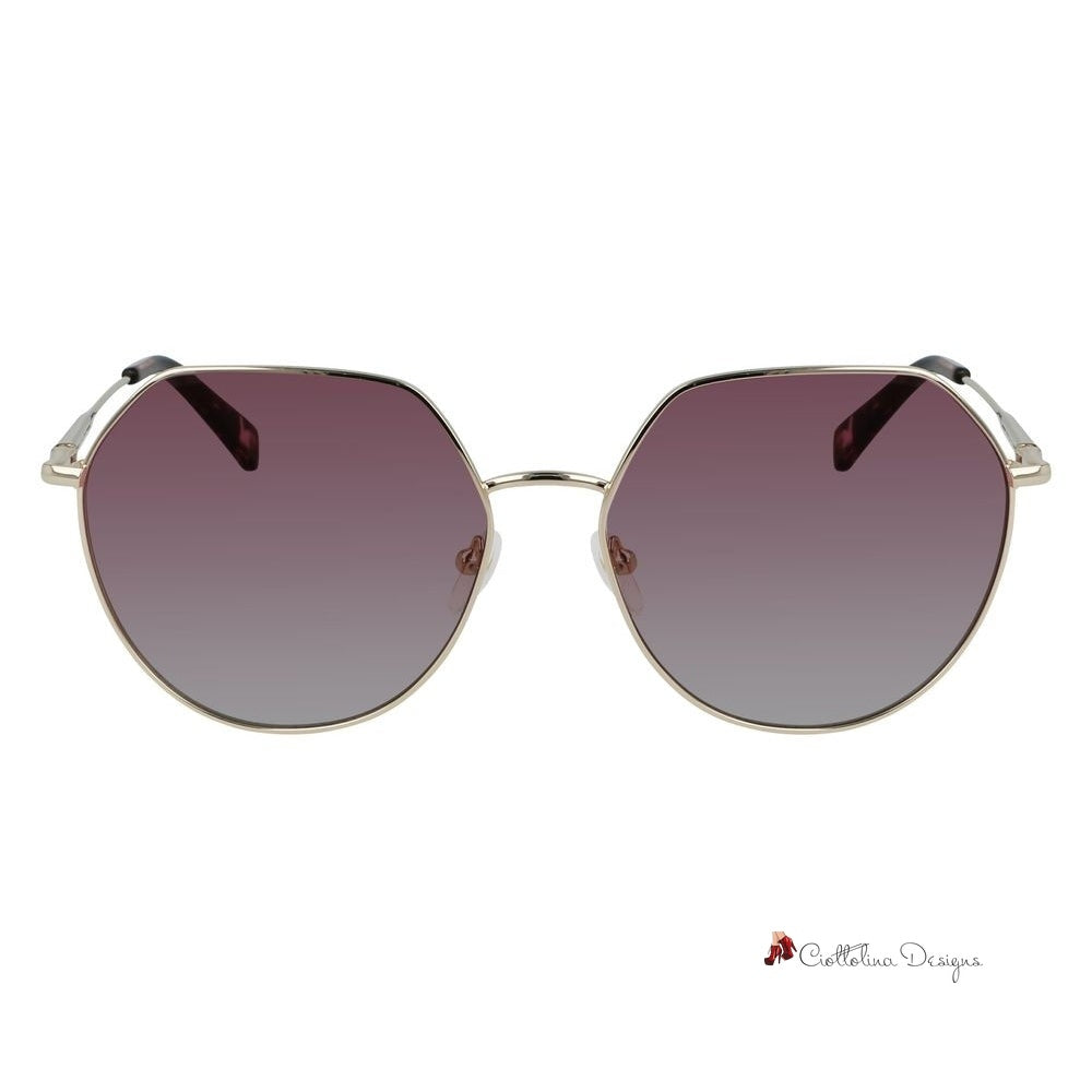 Bicolor Metal Sunglasses