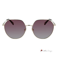 Bicolor Metal Sunglasses