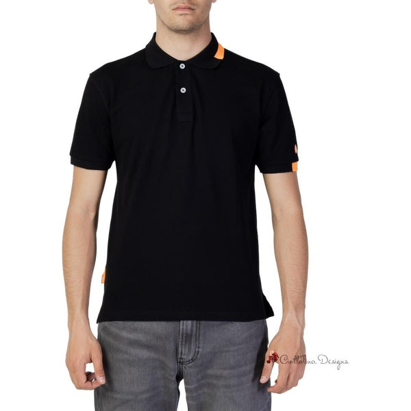 Black Cotton Polo Shirt