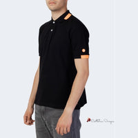 Black Cotton Polo Shirt