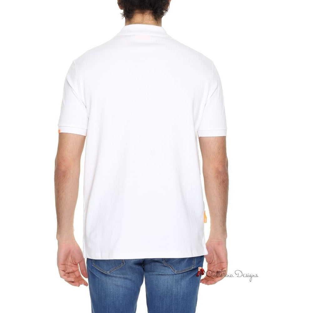 White Cotton Polo Shirt