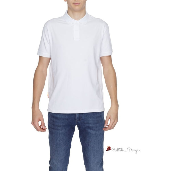 White Cotton Polo Shirt