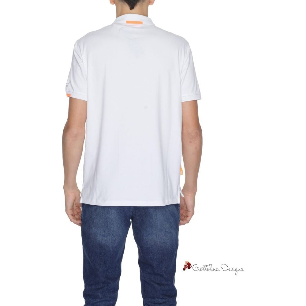 White Cotton Polo Shirt