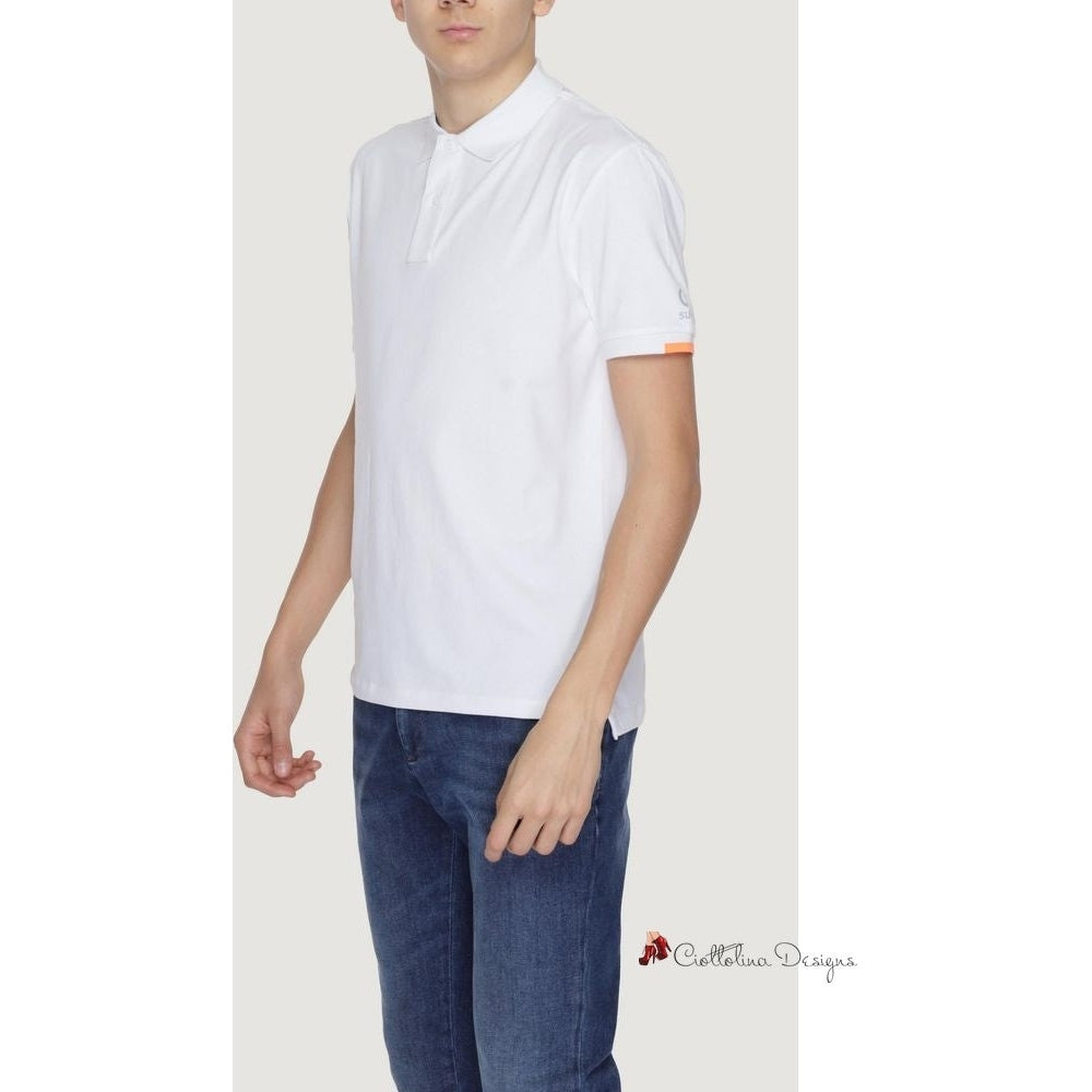 White Cotton Polo Shirt