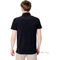 Black Polyester Polo Shirt