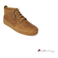 Beige Leather Boot