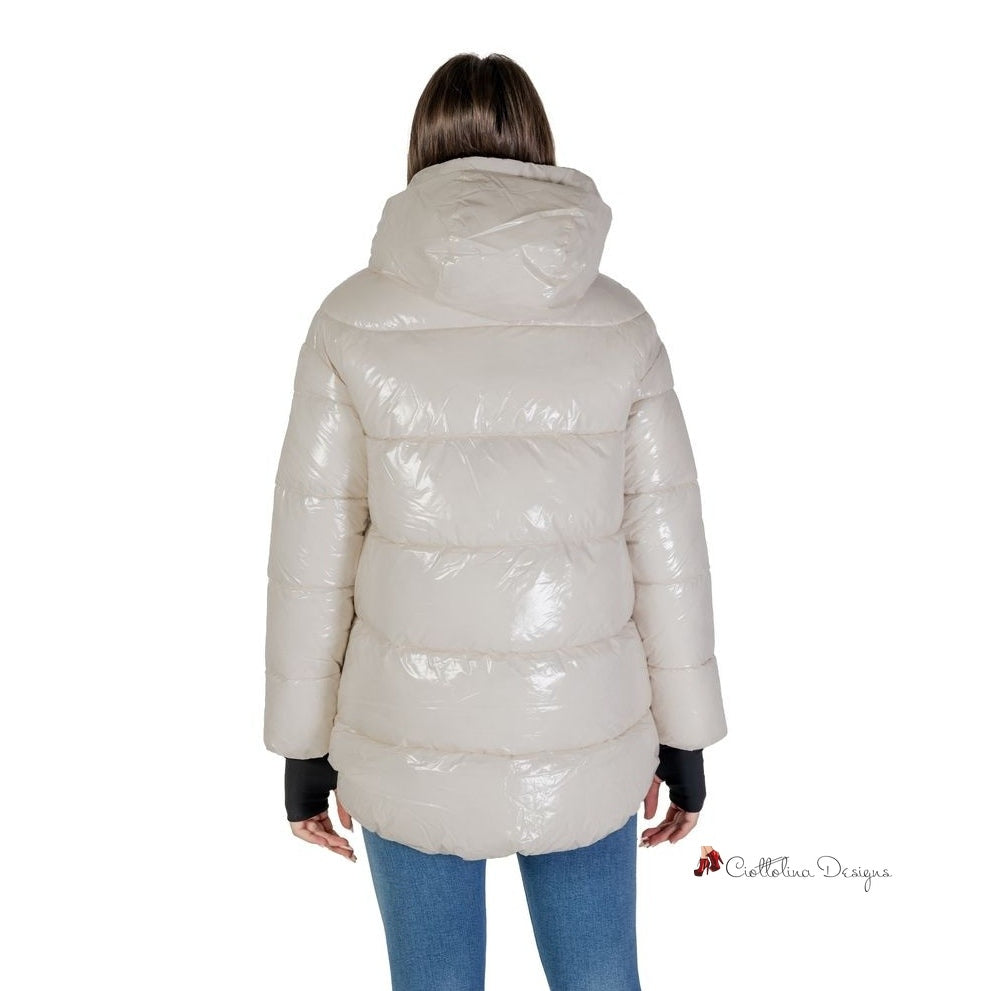 Beige Polyamide Jackets & Coat