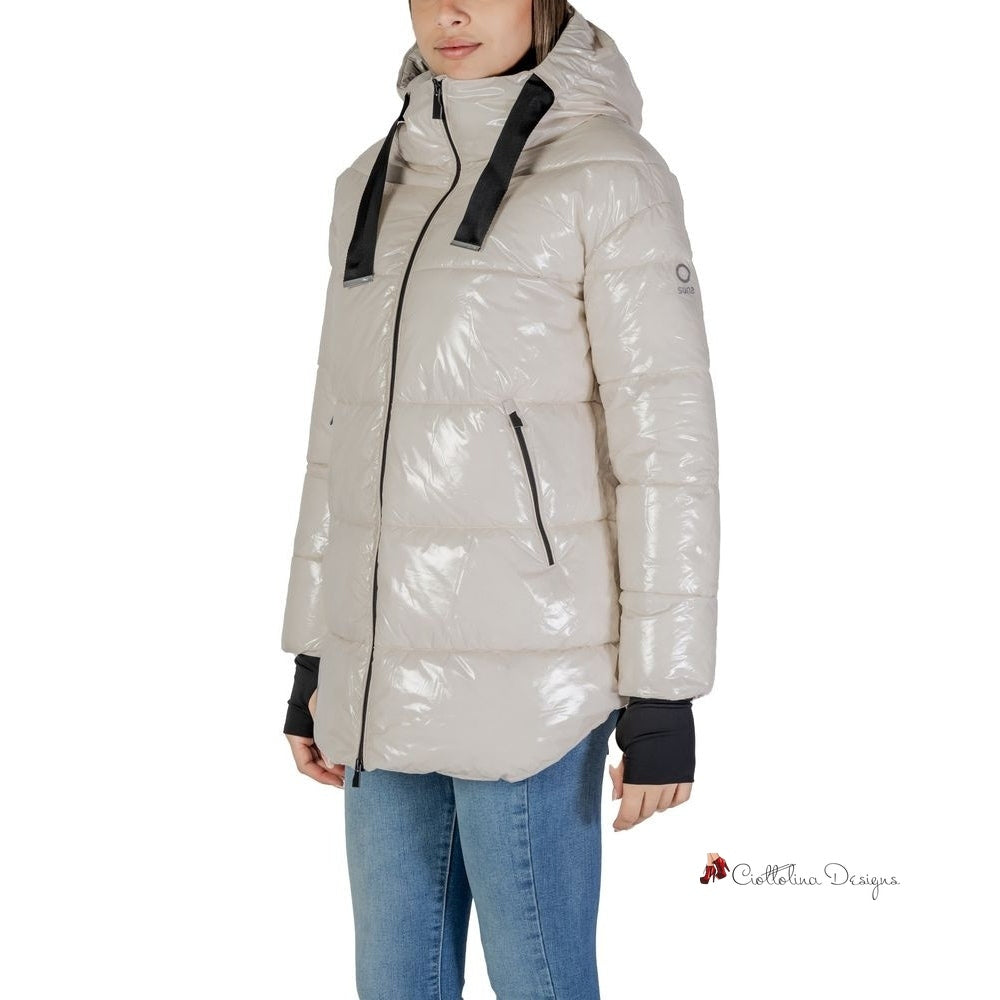 Beige Polyamide Jackets & Coat