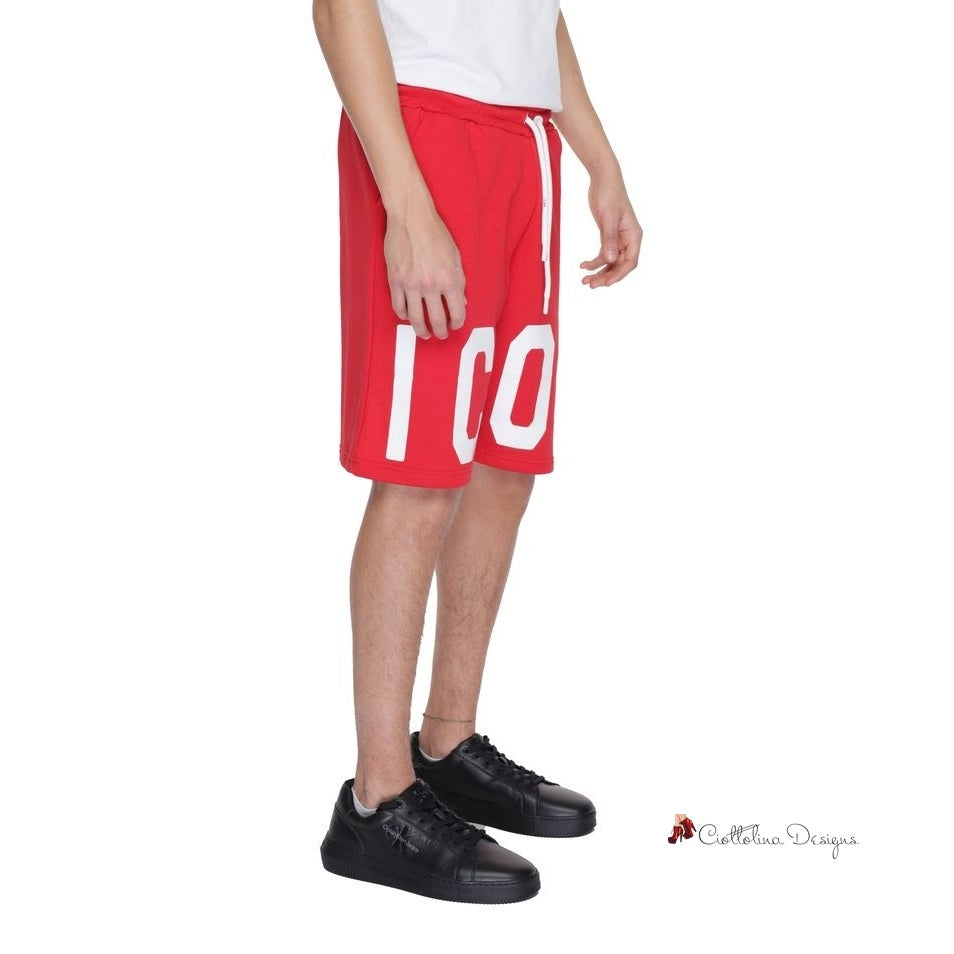 Red Cotton Short