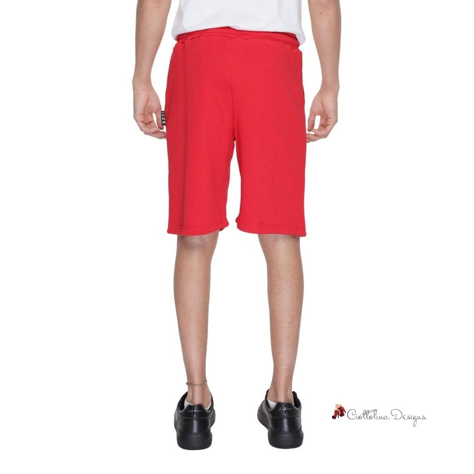 Red Cotton Short