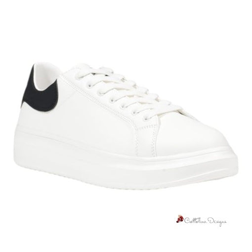 White Fabric Sneaker