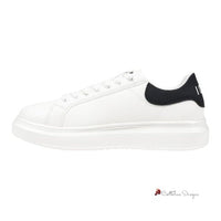 White Fabric Sneaker