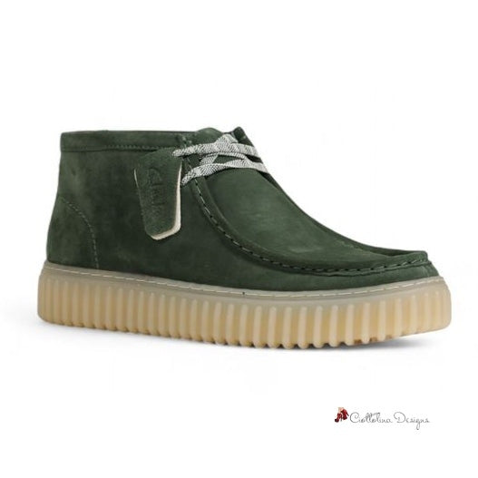 Green Suede Boot