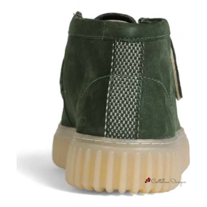 Green Suede Boot