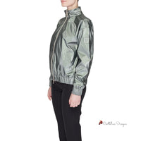 Green Polyester Jackets & Coat