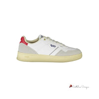 White Artificial Leather Sneaker