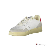 White Artificial Leather Sneaker