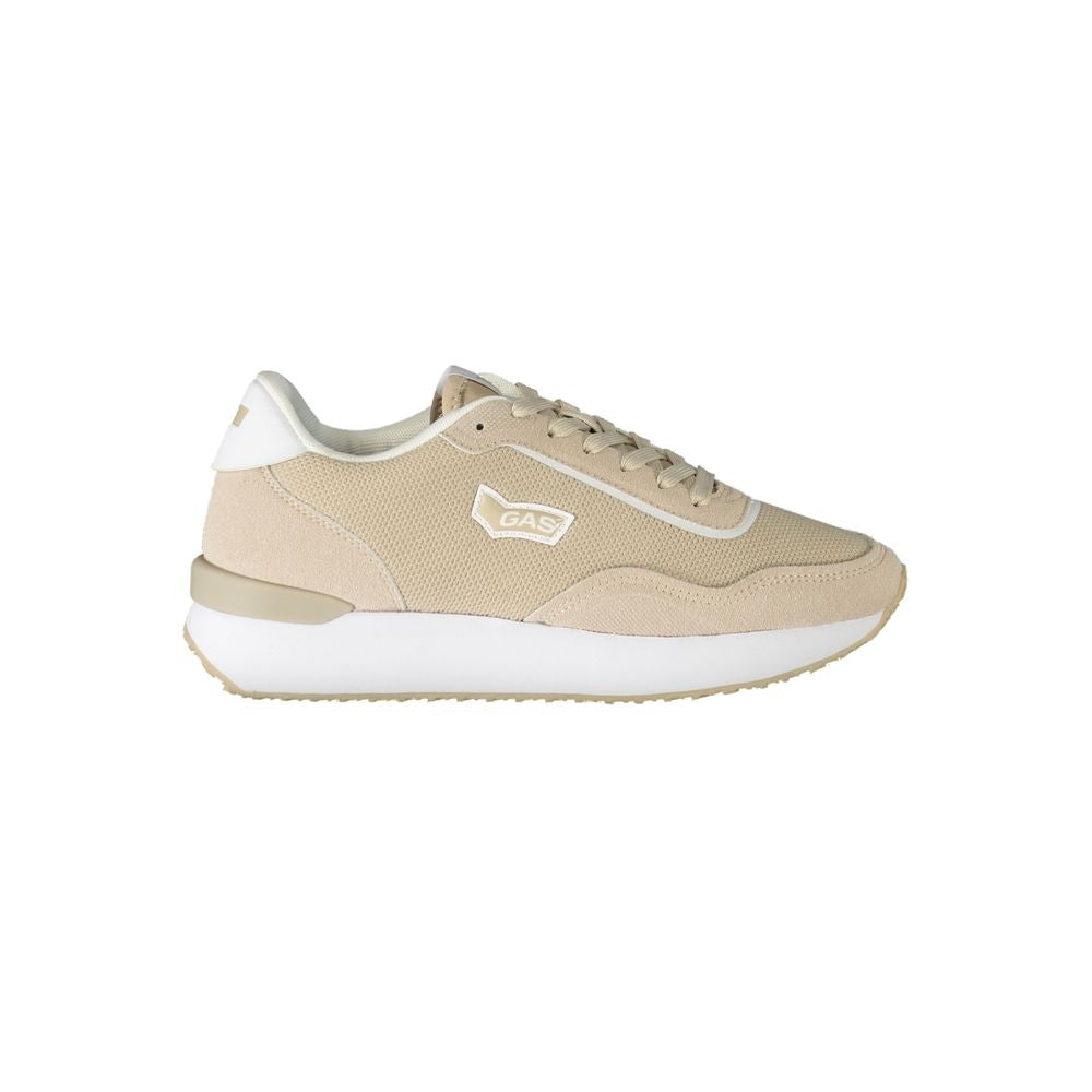 Beige Polyester Sneaker