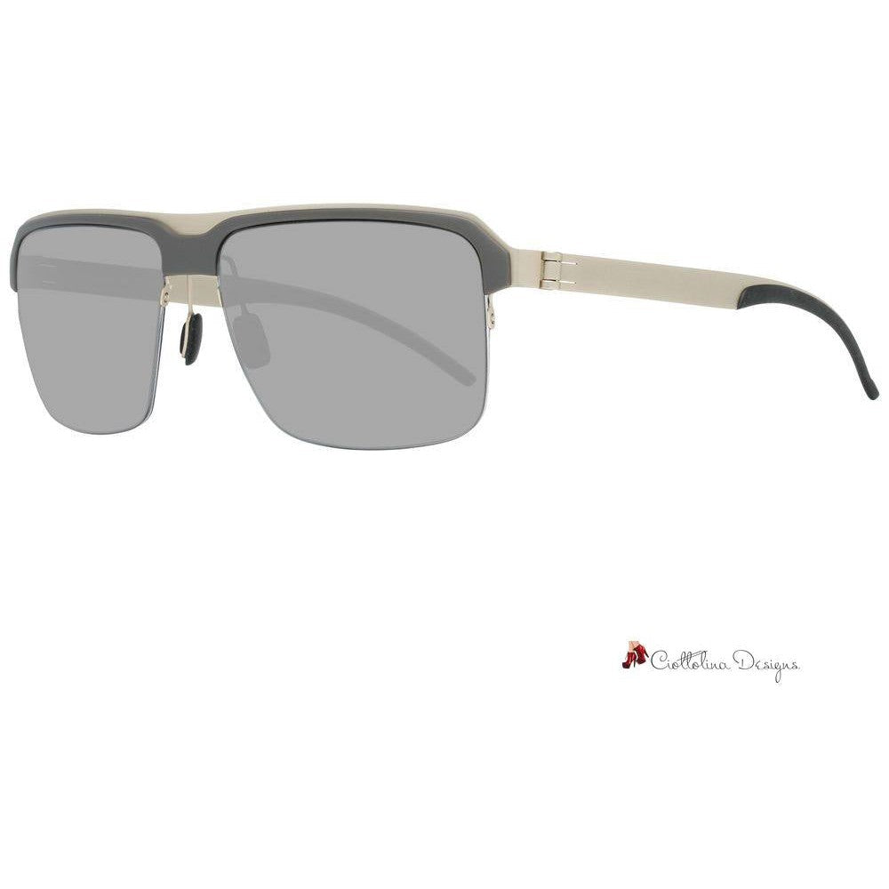 Gray Metal Sunglasses