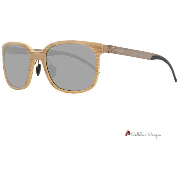 Brown Metal Sunglasses