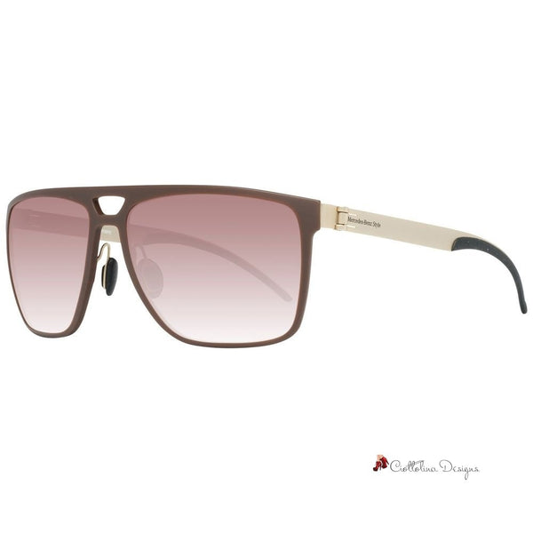 Brown Metal Sunglasses