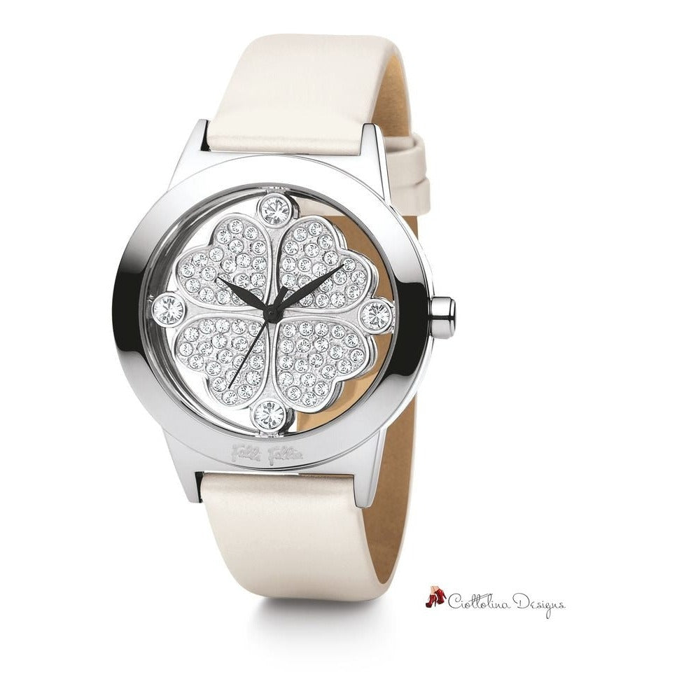 White Leather Watch