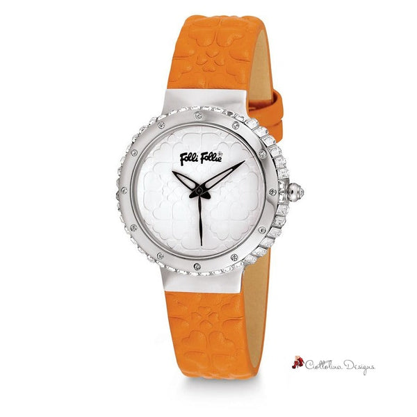 Orange Leather Watch