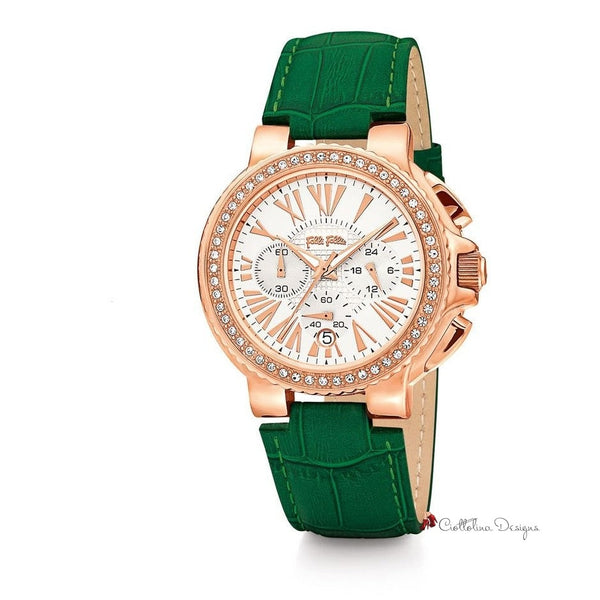 Green Leather Watch