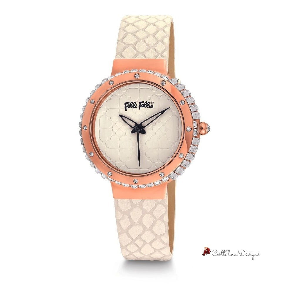 White Leather Watch