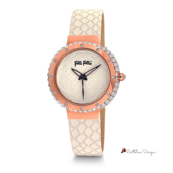 White Leather Watch