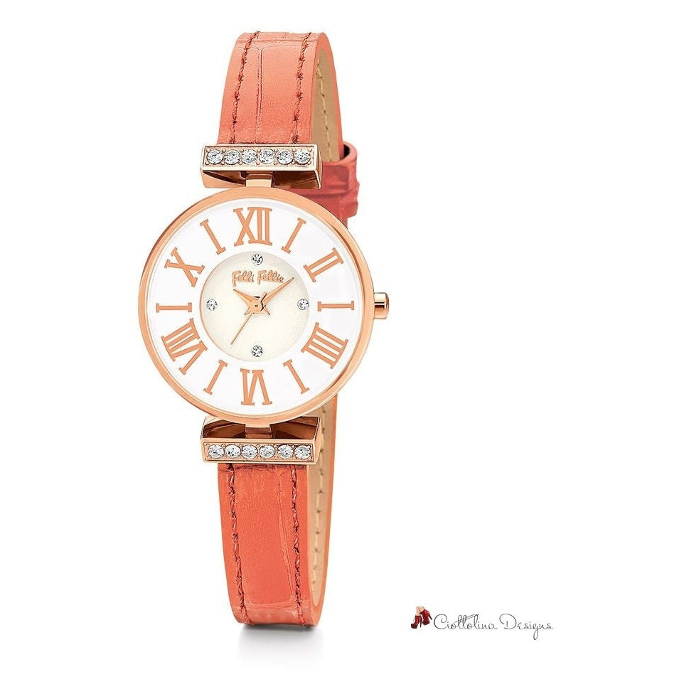 Orange Leather Watch