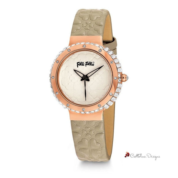 Beige Leather Watch