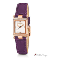 Purple Leather Watch