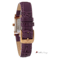 Purple Leather Watch