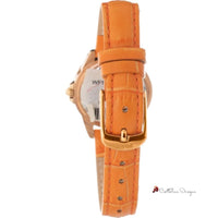 Orange Leather Watch