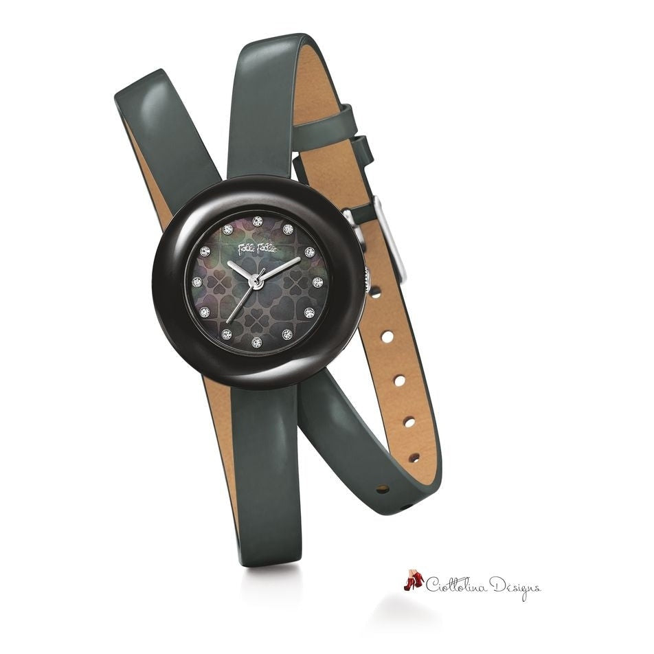 Black Leather Watch