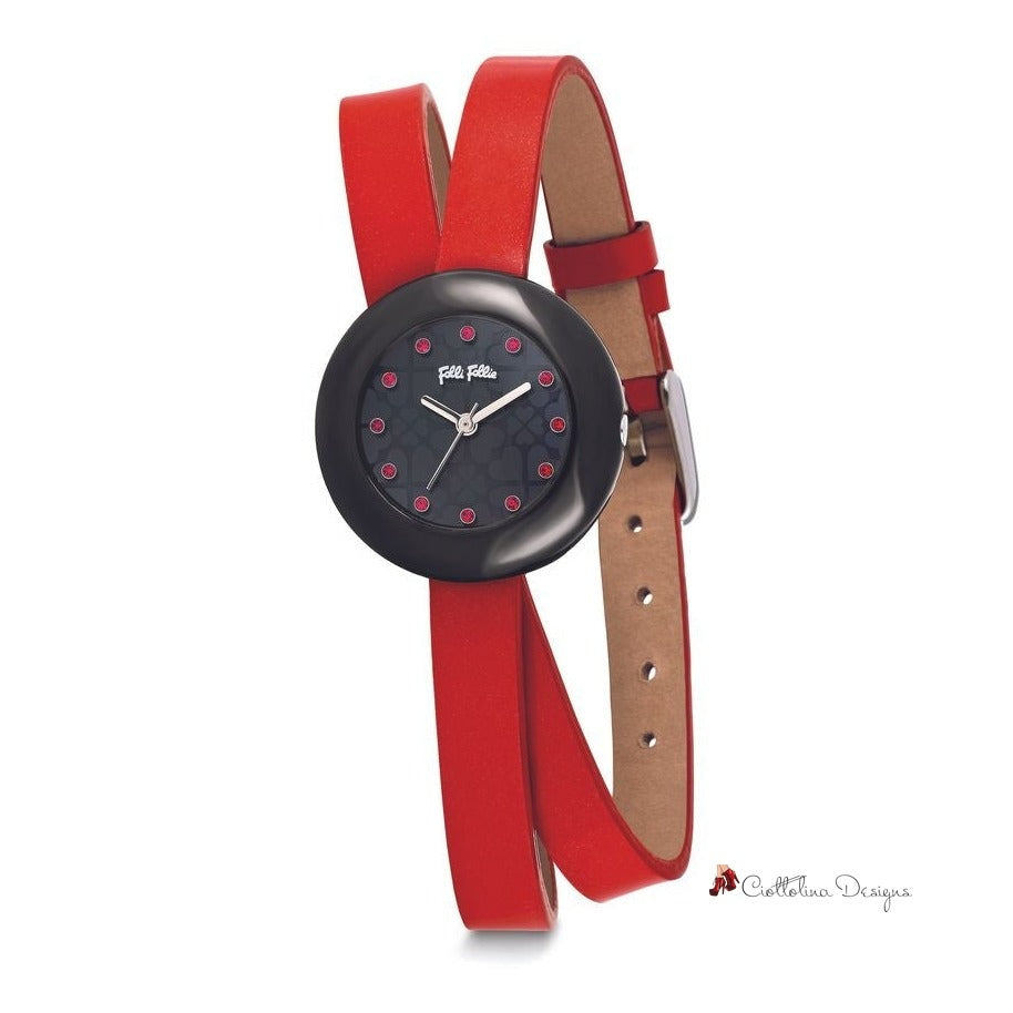 Red Leather Watch