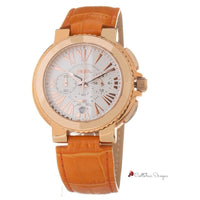 Orange Leather Watch