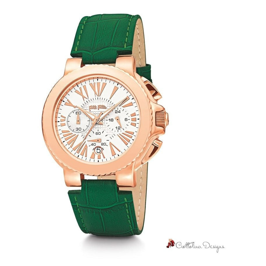 Green Leather Watch